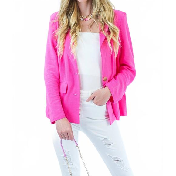 NEW JODIFL biggest moments blazer in hot pink - Picture 6 of 6